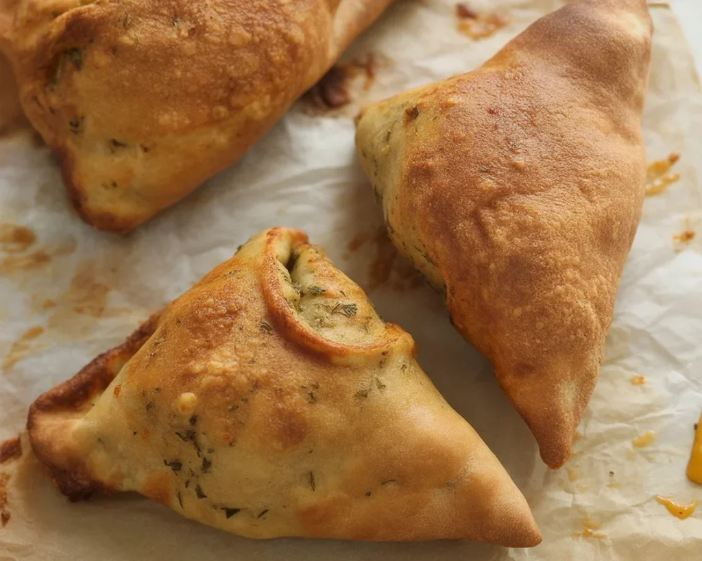 High Protein Pizza Hot Pockets with delicious filling and crispy crust.