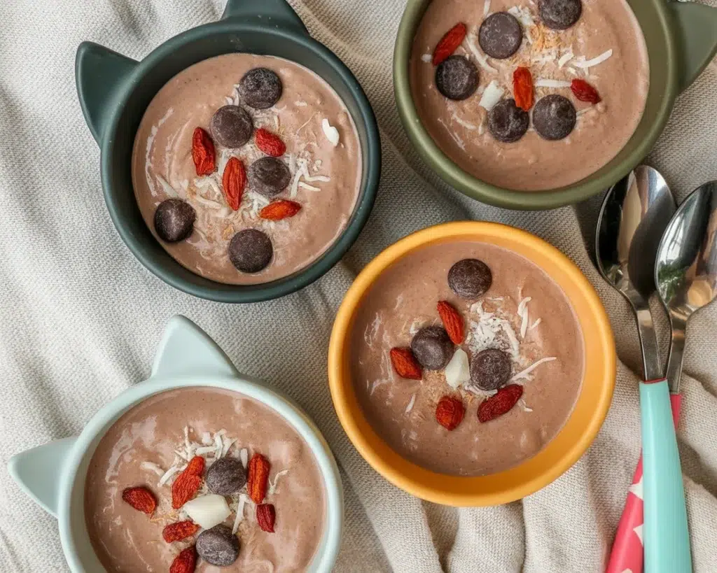 Delicious High Protein Chocolate Pudding made with simple ingredients.
