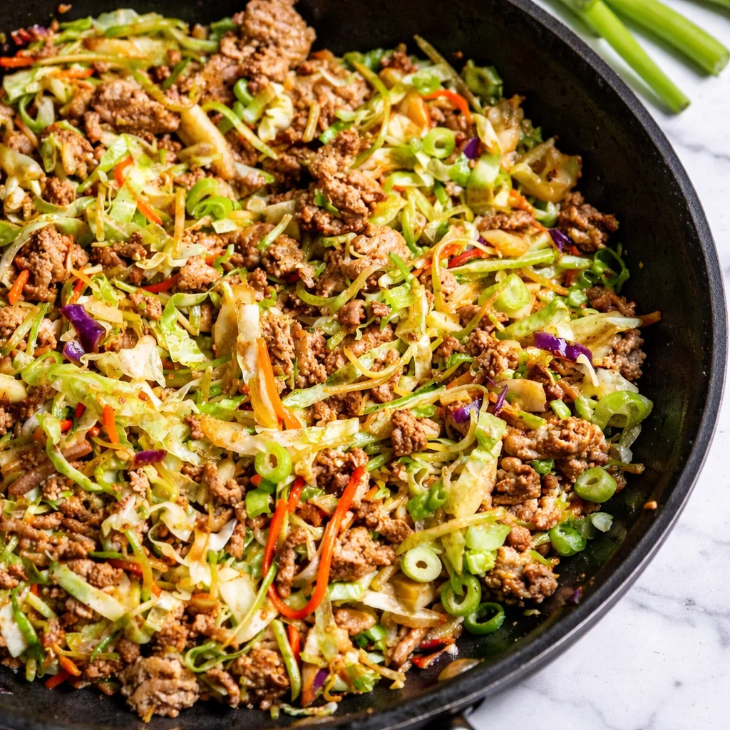 High Protein Egg Roll in a Bowl loaded with veggies and protein, ready in just 20 minutes.