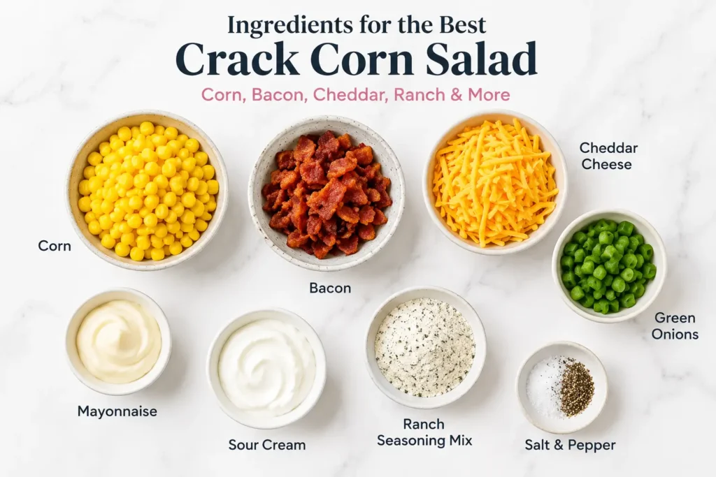 Ingredients for the Best Crack Corn Salad