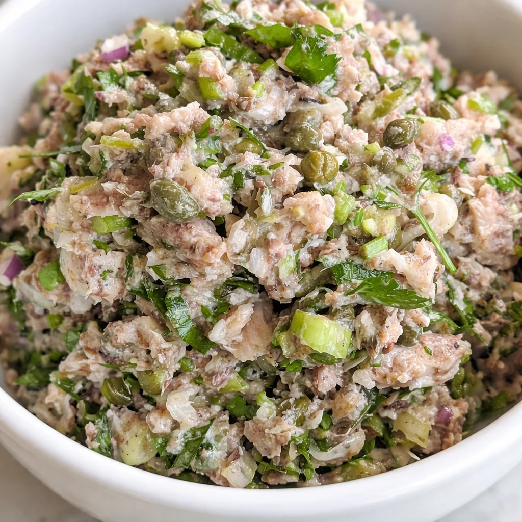 Delicious and healthy Sardine Salad with fresh vegetables and a zesty dressing