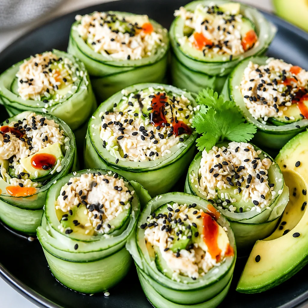 Crunchy Chicken Salad Cucumber Roll Ups with fresh ingredients and bold flavors.