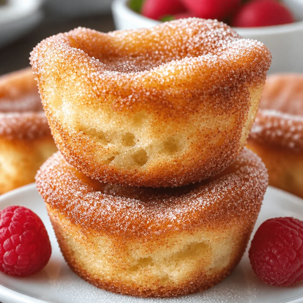 Delicious Cinnamon Sugar French Toast Muffins fresh out of the oven.