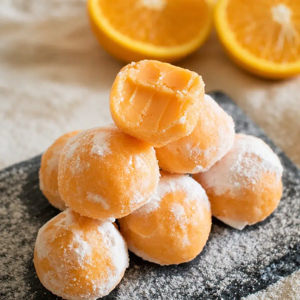Delicious Orange Creamsicle Truffles with white chocolate and orange zest