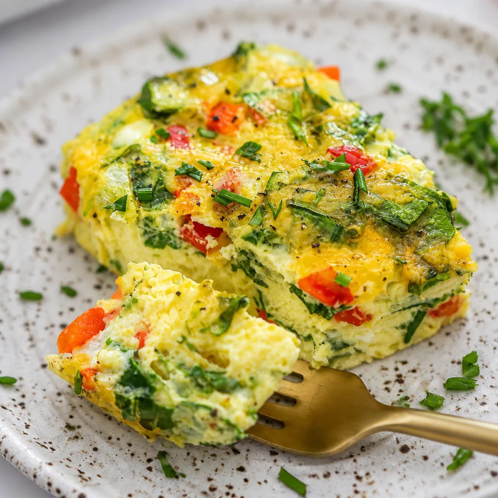 Cottage Cheese Egg Bake - protein-packed and easy breakfast casserole
